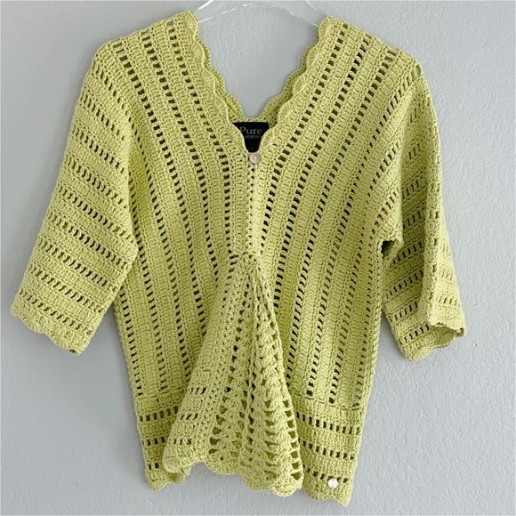 PURE HANDKNIT Sweaters - PURE HANDKNIT Green Sweater ONLY